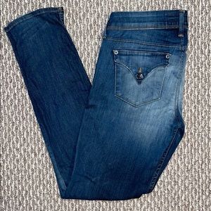 Hudson Distress Straight Legged Jeans